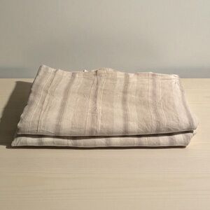 PiuBelle Washed Linen King Duvet Cover Grey Sustainable Neutral Button Closure